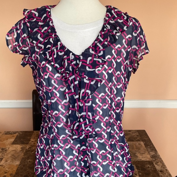 Banana Republic cap sleeve top size medium - Picture 4 of 5